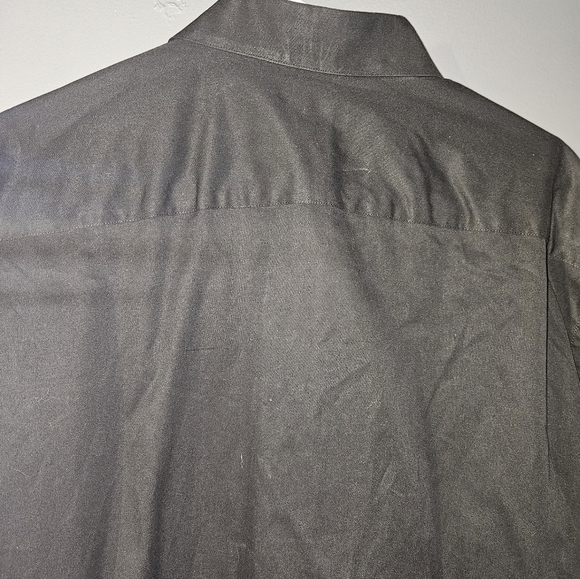 Claiborne Mens Black Modern Fit Dress Shirt Size Xl - Picture 3 of 13